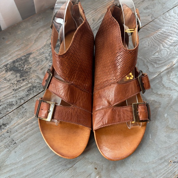 Mix Mooz Althea gladiator brown leather sandals | size 8.5 - Picture 2 of 8